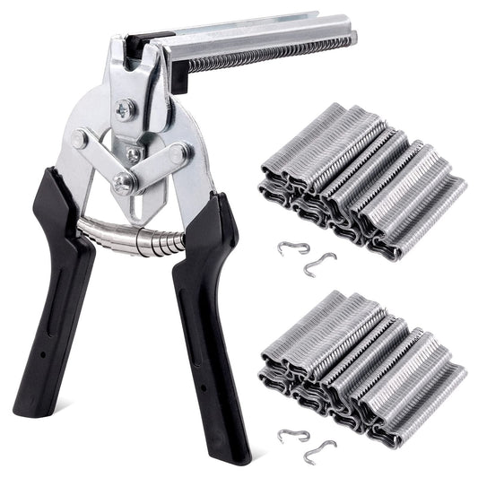 TYIIPRO™ M-Type Hog Ring Pliers Kit – Semi-Automatic Spring-Loaded Fence & Cage Repair Tool