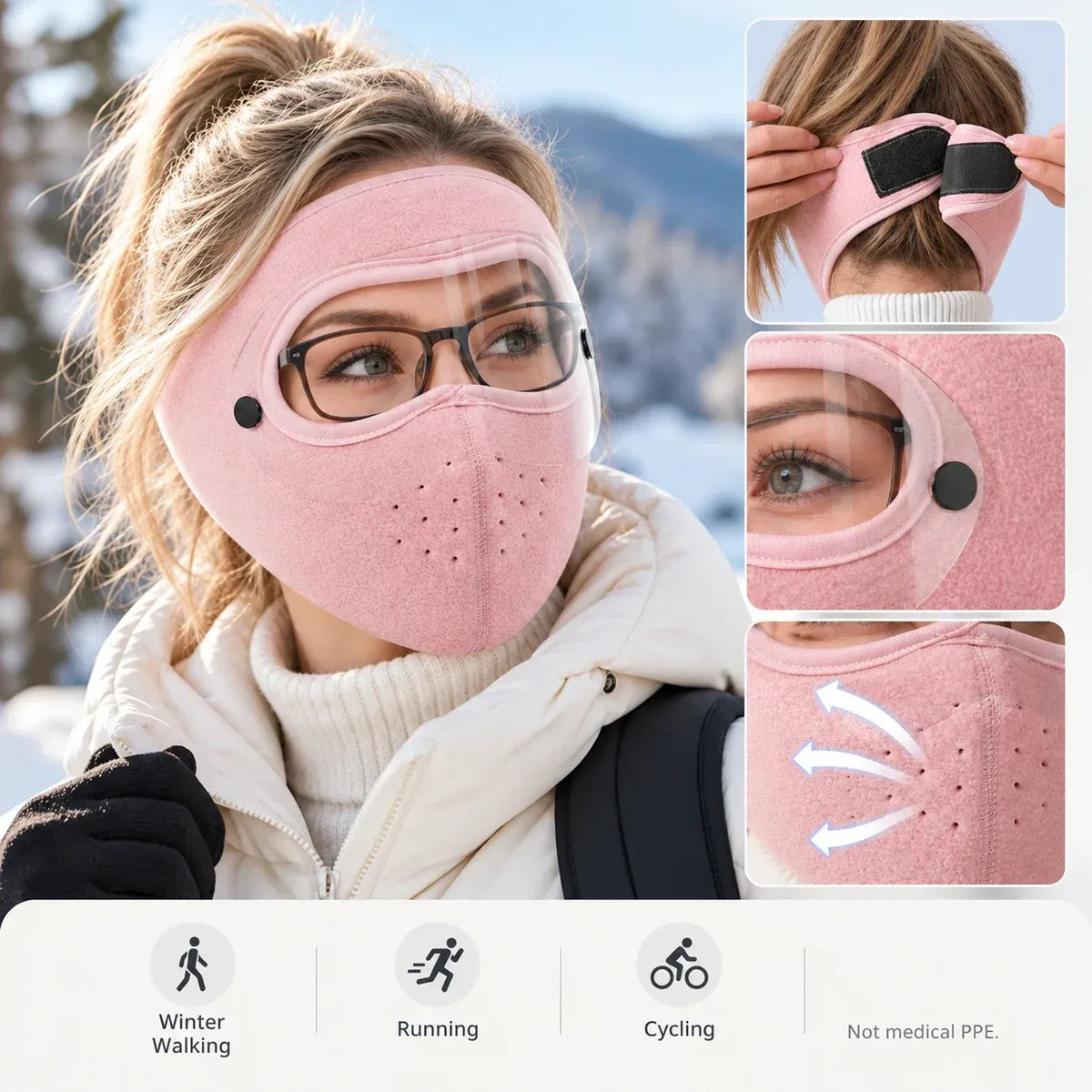 ❄️ Tyiipro™ Warm Breathable Face Cover for Winter Cycling & Trail Adventures