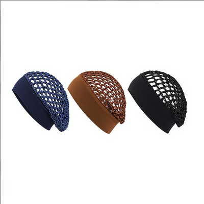 TYIIPRO™ 3-Piece Stretchy Satin-Style Sleeping Cap Set – Wide-Edge Protective Hair Bonnets for Nighttime Hair Care