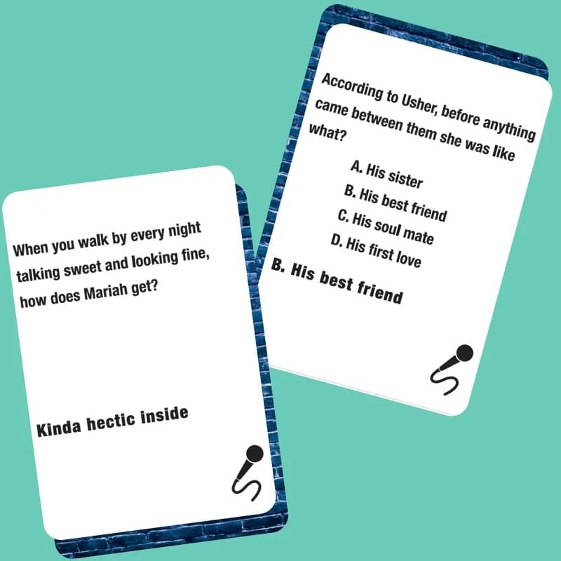 🎤Lyrically Correct: ’90s R&B Expansion Pack – 80 Cards of Old-School Hits & Ultimate Music Trivia