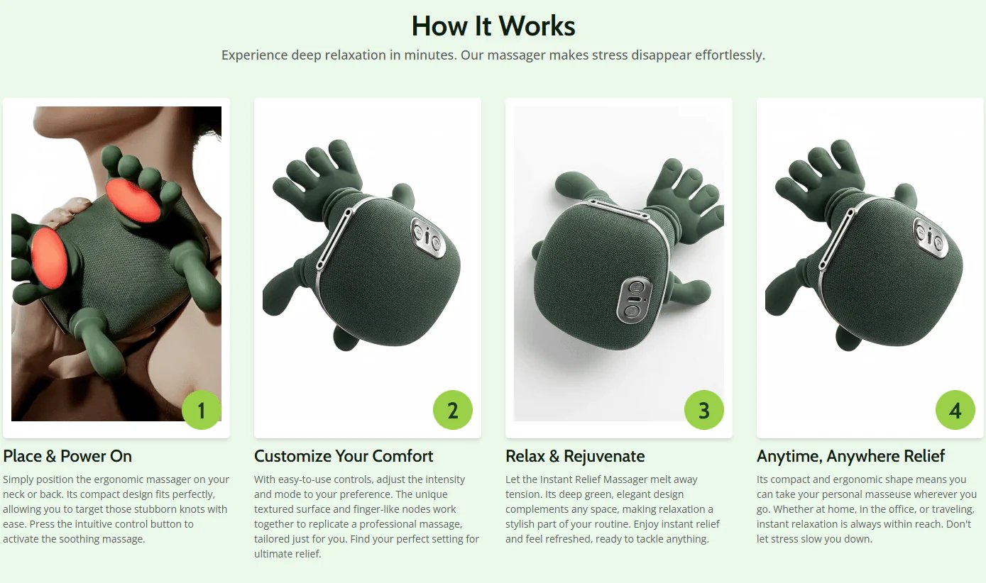 🔥3D Shiatsu Neck Massager + Heat