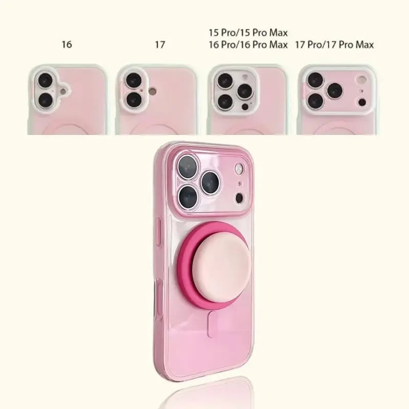 TYIIPRO™ Magnetic Gradient Phone Case with Liquid Stand for iPhone