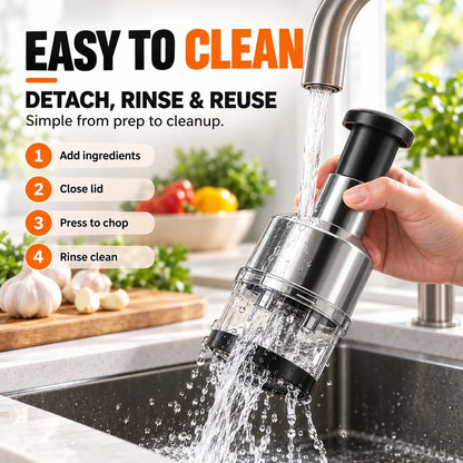🥣Tyiipro™ Chop Garlic Faster – Press-Down Manual Food Chopper