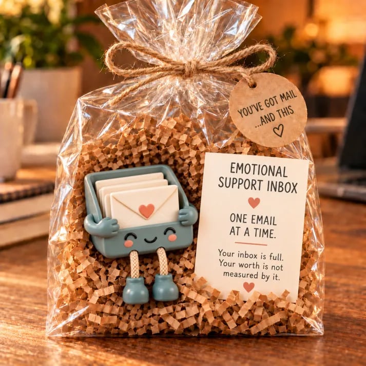 🔥Emotional Support Desk Companions🎁Funny Coworker Gift with Encouraging Message Card