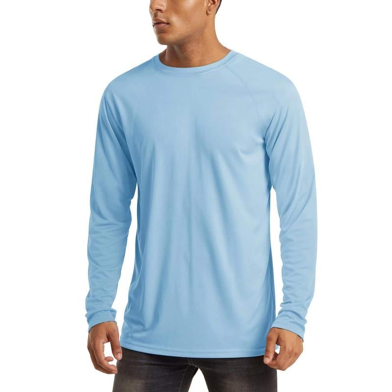 Men’s UPF 50+ Long Sleeve Performance Shirt – Quick Dry, Lightweight & Breathable