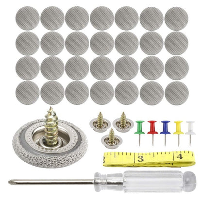 TYIIPRO™ Car Roof Headliner Repair Clips – Fabric-Covered Retainer Buttons for Sagging Auto Ceiling Liner