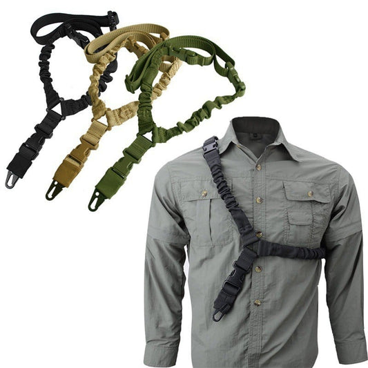 Tactical Single Point Bungee Sling with M-LOK QD Mount