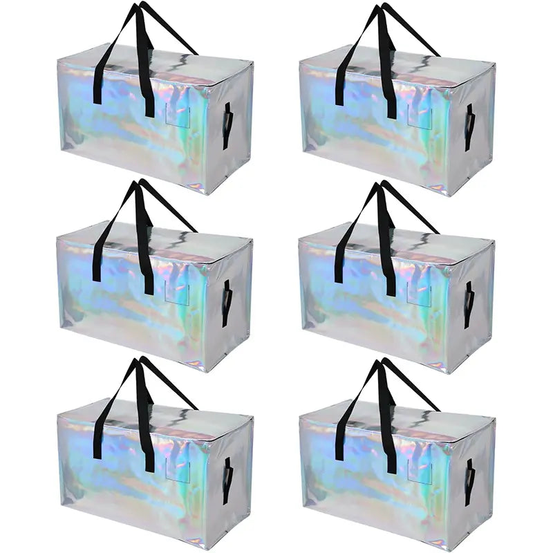Extra Large Moving Storage Bags – 24 Gallon Capacity, Up to 110 Lbs, Heavy-Duty Zippered Bags with Handles