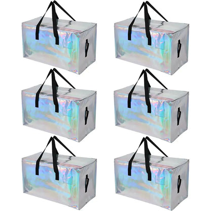 Extra Large Moving Storage Bags – 24 Gallon Capacity, Up to 110 Lbs, Heavy-Duty Zippered Bags with Handles