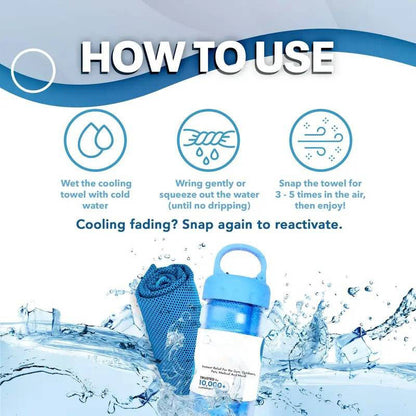 TYIIPRO™ Instant Cooling Towel – Quick Dry Sports Towel for Gym, Travel & Outdoor Activities