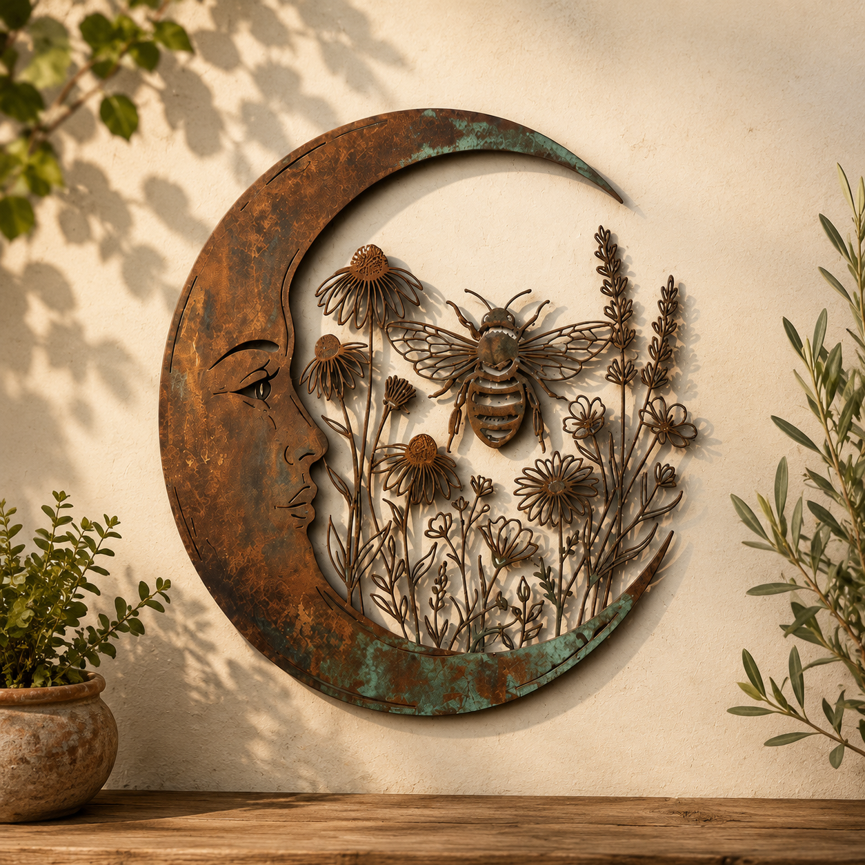 Dragonfly Moon Wall Decor