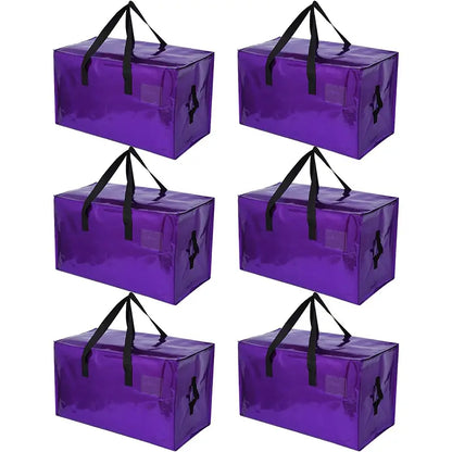 Extra Large Moving Storage Bags – 24 Gallon Capacity, Up to 110 Lbs, Heavy-Duty Zippered Bags with Handles