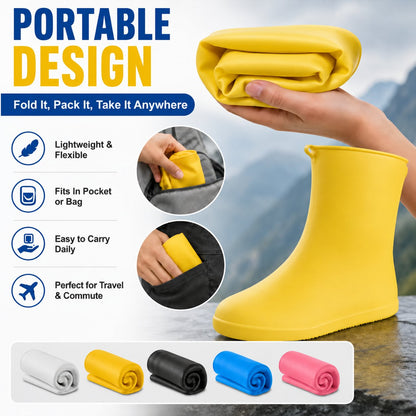 🌧️ Tyiipro™ Heavy-Duty Non-Slip Reusable Waterproof Shoe Covers – Keep Shoes Clean & Dry