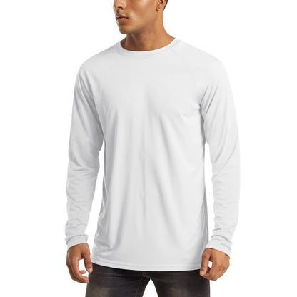 Men’s UPF 50+ Long Sleeve Performance Shirt – Quick Dry, Lightweight & Breathable