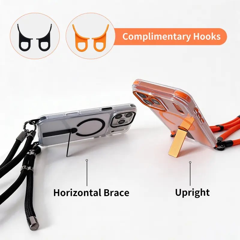 Tyiipro™ MagSafe Phone Case with Detachable Crossbody Neck Lanyard Strap