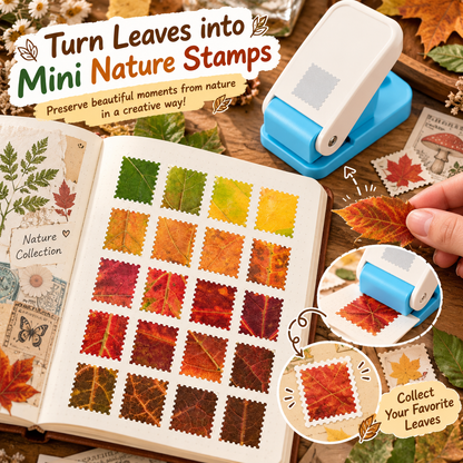 Mini Stamp Paper Punch – Postage Stamp Edge Craft Cutter for Scrapbooking & DIY