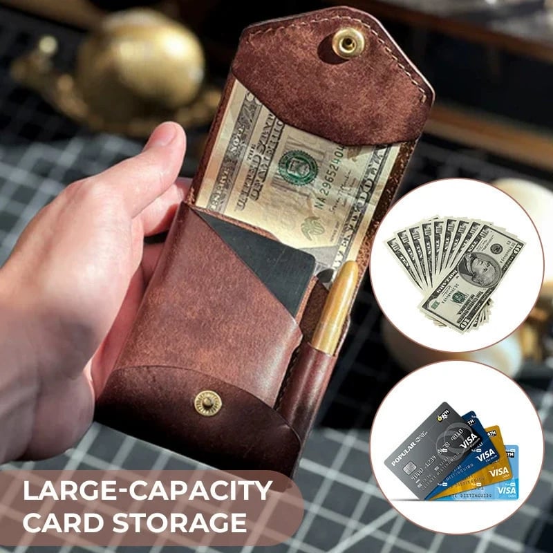 Tyiipro™ Vintage Leather Wallet with Pen Slot