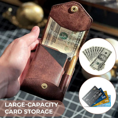Tyiipro™ Vintage Leather Wallet with Pen Slot
