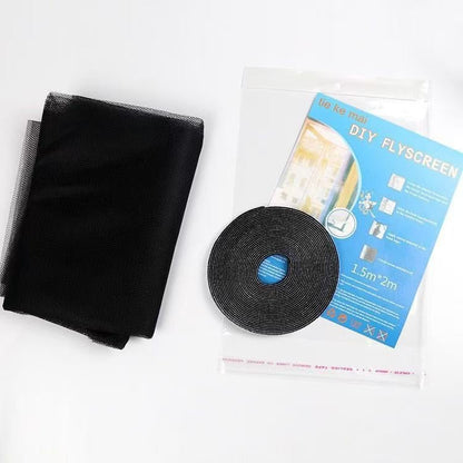DIY Cut-to-Size Self-Adhesive Window Screen Mesh – No-Drill Mosquito & Insect Fly Screen