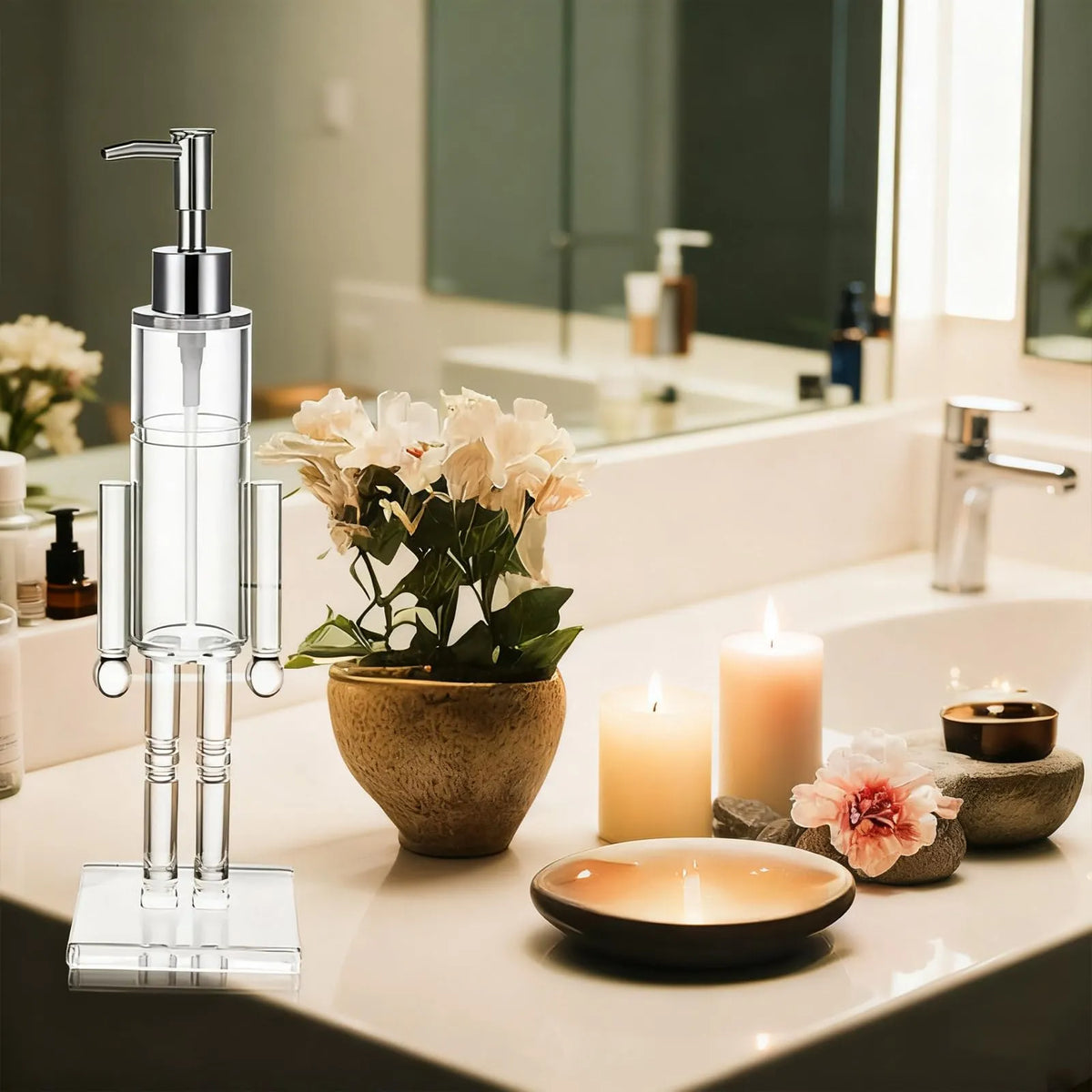 🎄Christmas Nutcracker Soap Dispenser – Festive Holiday Hand Soap Pump for Bathroom & Kitchen Decor