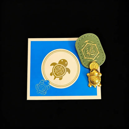 🐢2026 Golden Turtle Charm – Bites onto Luck🍀Never Lets Go!