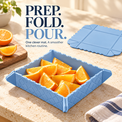 🥗 Foldable Silicone Cutting Mat & Serving Tray