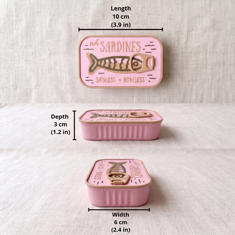Sardine Tin Travel Jewelry Case