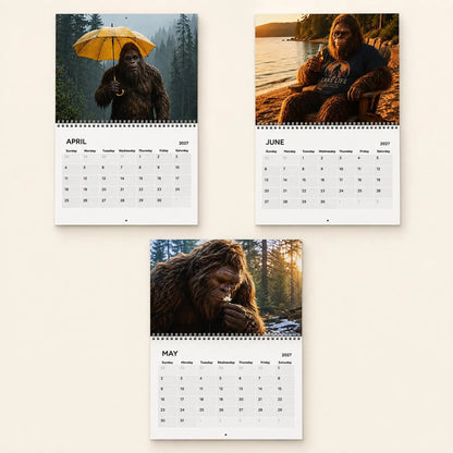 🦶 Bigfoot's 2027 Calendar - Funny Sasquatch Wall Calendar