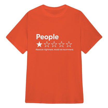 TYIIPRO™ People ★☆☆☆☆ Funny Graphic T-Shirt | Premium 200G Heavyweight Cotton Unisex Tee