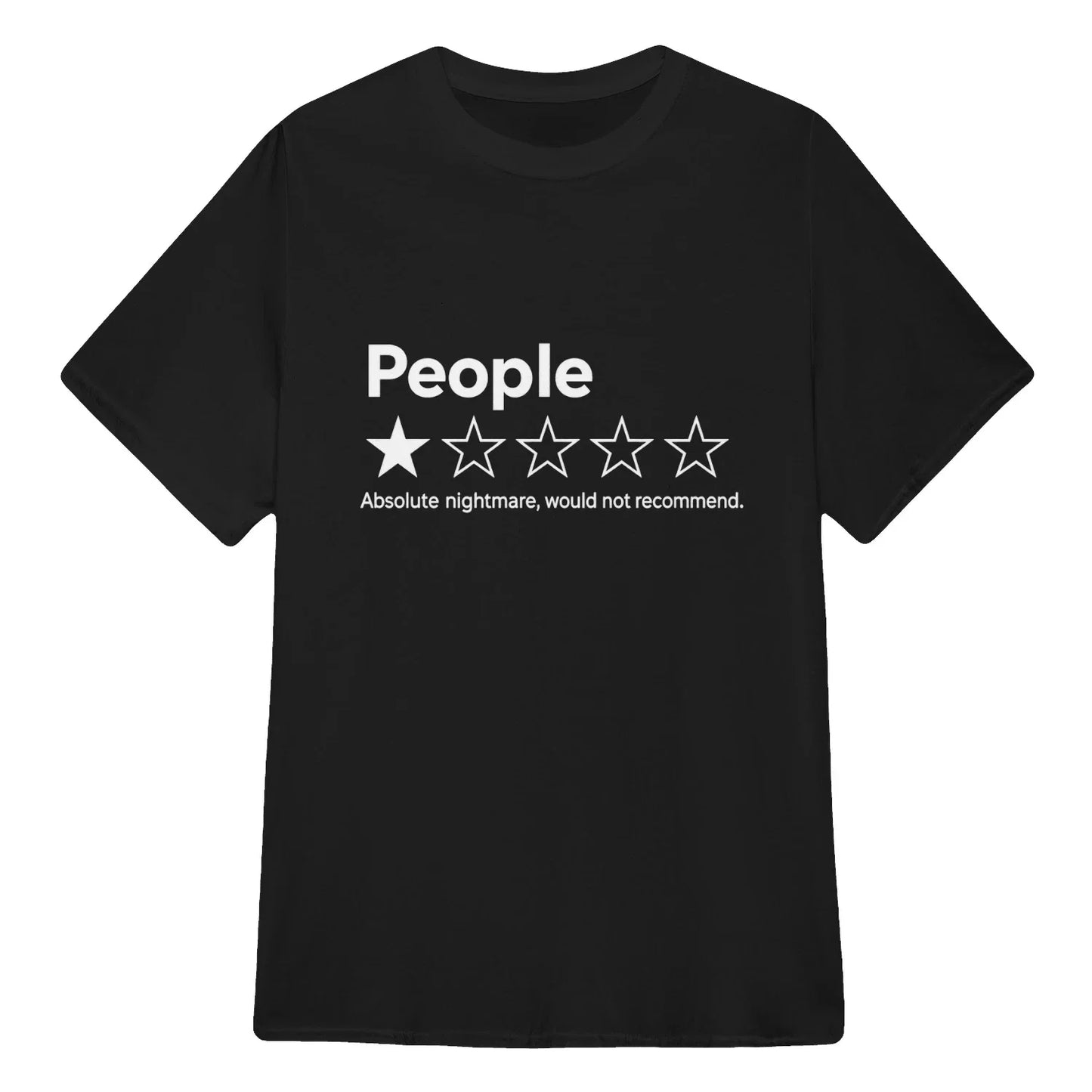 TYIIPRO™ People ★☆☆☆☆ Funny Graphic T-Shirt | Premium 200G Heavyweight Cotton Unisex Tee