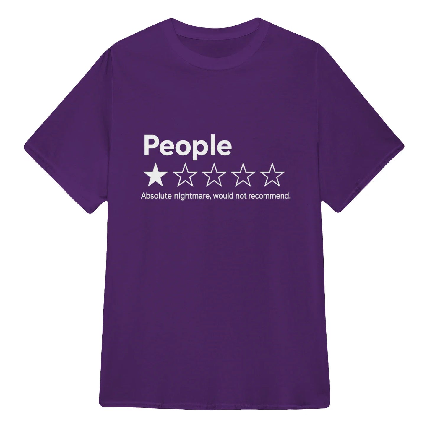 TYIIPRO™ People ★☆☆☆☆ Funny Graphic T-Shirt | Premium 200G Heavyweight Cotton Unisex Tee