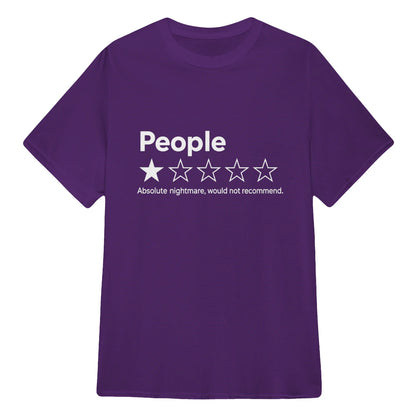 TYIIPRO™ People ★☆☆☆☆ Funny Graphic T-Shirt | Premium 200G Heavyweight Cotton Unisex Tee