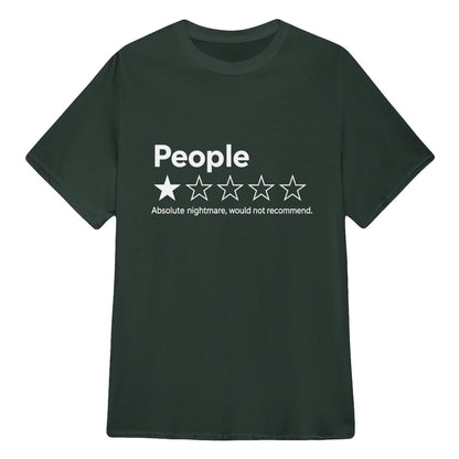 TYIIPRO™ People ★☆☆☆☆ Funny Graphic T-Shirt | Premium 200G Heavyweight Cotton Unisex Tee