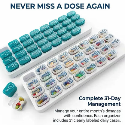 31-Day Detachable Monthly Pill Organizer