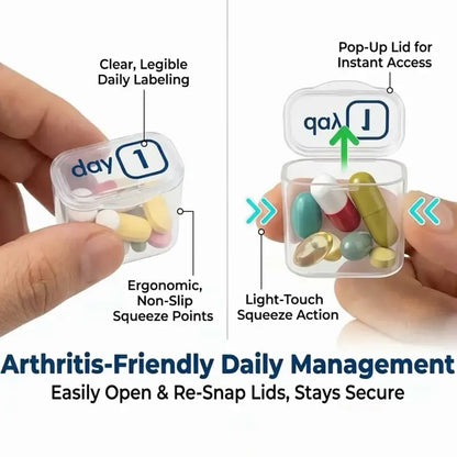 31-Day Detachable Monthly Pill Organizer