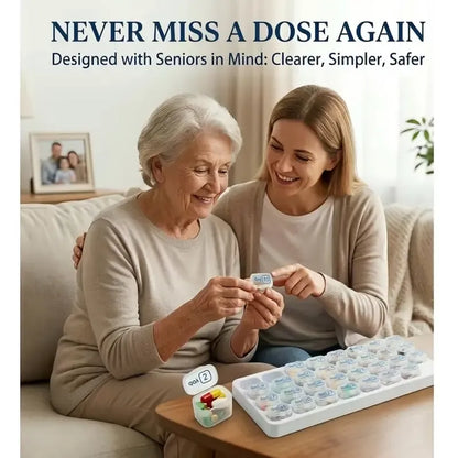 31-Day Detachable Monthly Pill Organizer