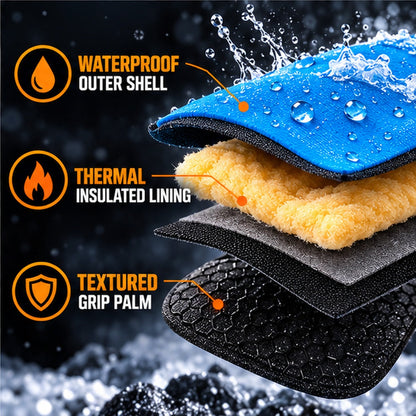 TYII™ Heavy-Duty Waterproof Insulated Work Gloves – Non-Slip Latex Grip for Gardening & Outdoor Work