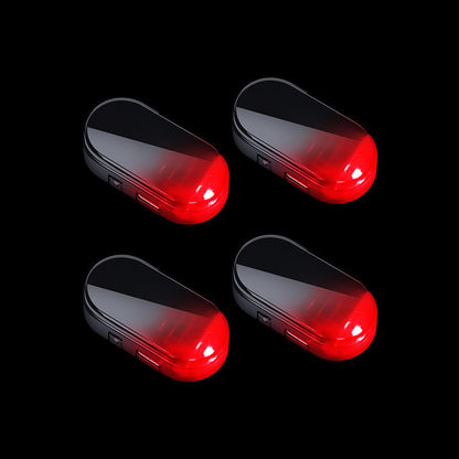 Solar Car Anti-Theft Light – solar + USB charged, auto-flashes at night. Realistic LED mimics active alarm – deters thieves without wiring. Heat-resistant, stick & go! 🛡️💡