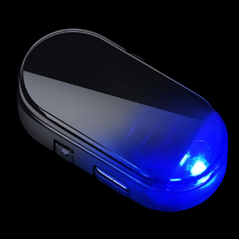 Solar Car Anti-Theft Light – solar + USB charged, auto-flashes at night. Realistic LED mimics active alarm – deters thieves without wiring. Heat-resistant, stick & go! 🛡️💡