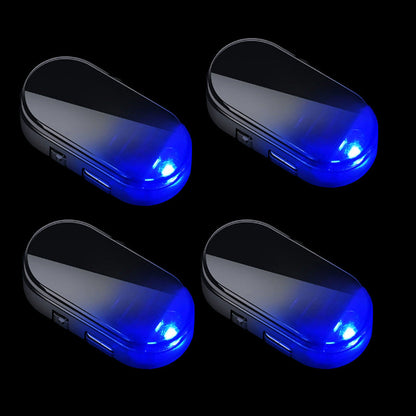 Solar Car Anti-Theft Light – solar + USB charged, auto-flashes at night. Realistic LED mimics active alarm – deters thieves without wiring. Heat-resistant, stick & go! 🛡️💡