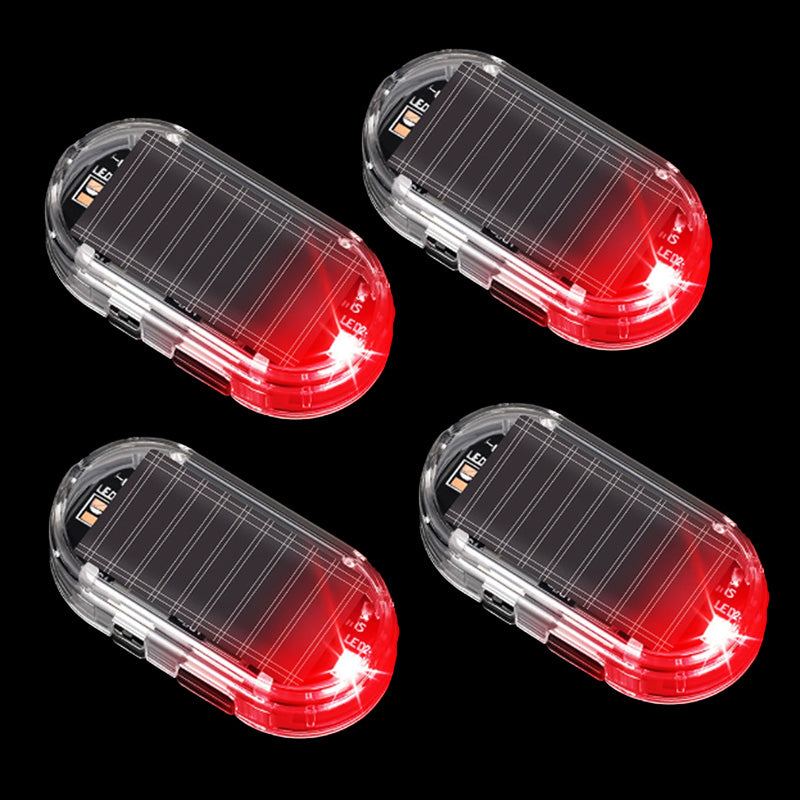 Solar Car Anti-Theft Light – solar + USB charged, auto-flashes at night. Realistic LED mimics active alarm – deters thieves without wiring. Heat-resistant, stick & go! 🛡️💡