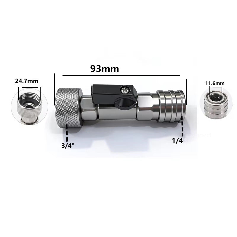 Tyiipro™ 3/4" GHT to 1/4" Quick Connect Adapter