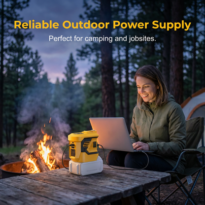 🏕️ OUTDOOR POWER DEAL⚡TYIIPRO™ Portable Battery Power Inverter – AC Outlet, USB & LED Light Power Adapter