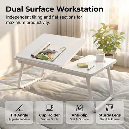 TYIIPRO™ Foldable Lap Desk with Cup Holder