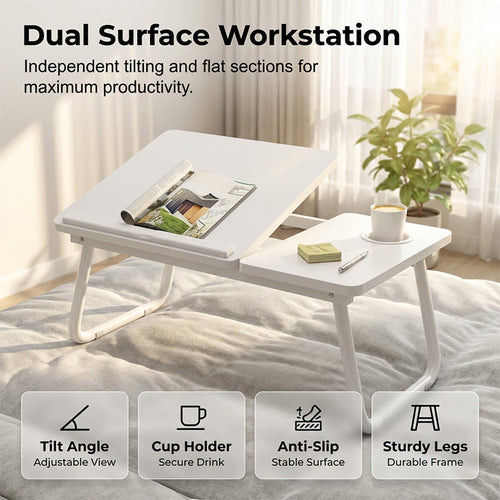 TYIIPRO™ Foldable Lap Desk with Cup Holder