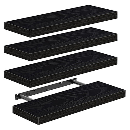 Minimalist Wooden Floating Wall Shelves