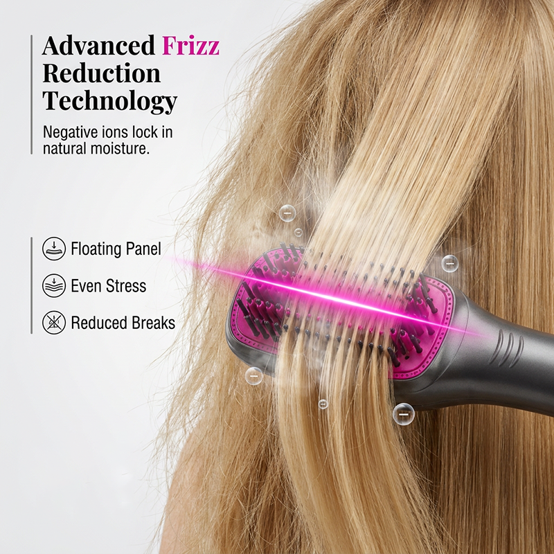 Professional 3-in-1 Hot Air Brush – Dry, Detangle & Volumize in One Step ✨