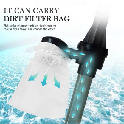 Electric Aquarium Gravel Cleaner – 4-in-1 Battery-Powered Gravel Vacuum