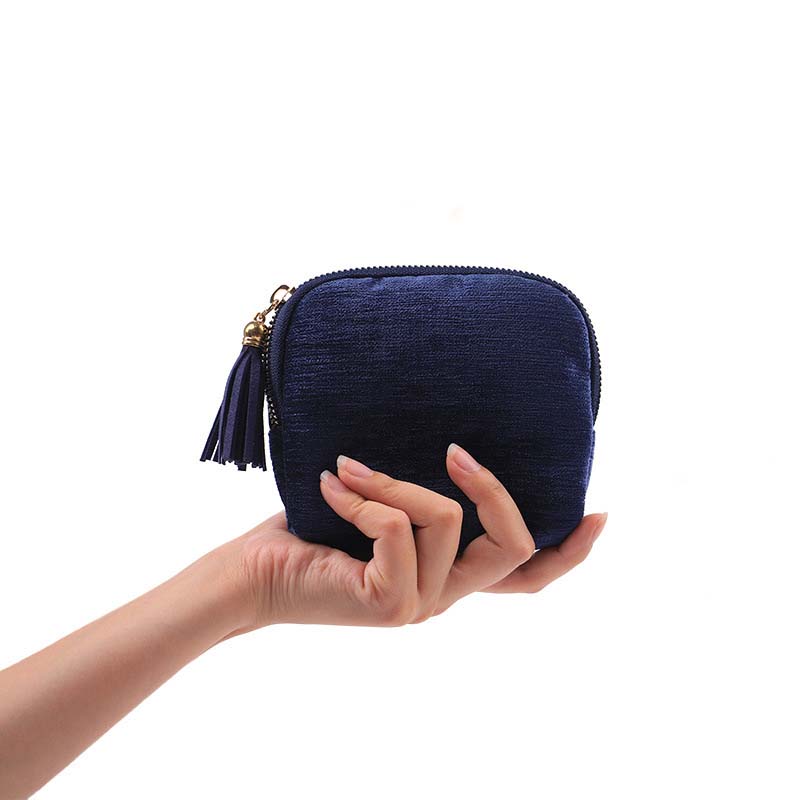 Mini Travel Jewelry Bag with Zipper – Compact Jewelry Organizer for Rings, Earrings & Necklaces