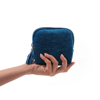 Mini Travel Jewelry Bag with Zipper – Compact Jewelry Organizer for Rings, Earrings & Necklaces